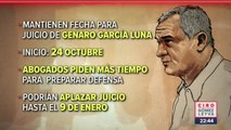 Juicio de Genaro García Luna será el 24 de octubre