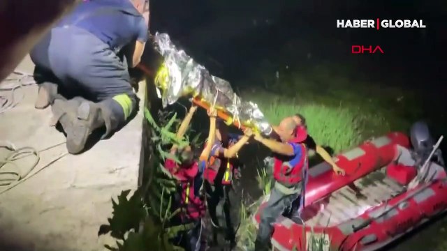Dengesini kaybederek Tunca Nehri'ne düşen kişi güçlükle kurtarıldı