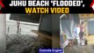 Mumbai: Nearly 5 metres high tide 'floods' shops at Juhu beach | Oneindia news *News