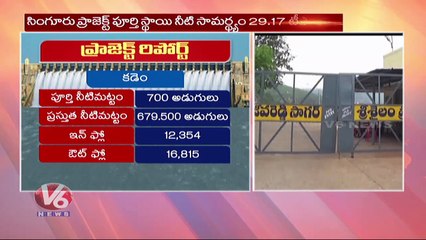 下载视频: Project Report _ Huge Flood Water Inflow Reduced To Projects _ Telangana Rains _ V6 News