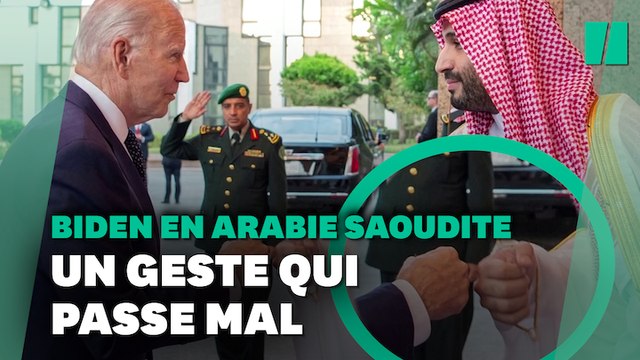 Ce check de Joe Biden en Arabie Saoudite ne passe pas inaperçu