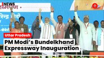 PM Narendra Modi Visits Exhibition At Bundelkhand Expressway In Uttar Pradesh