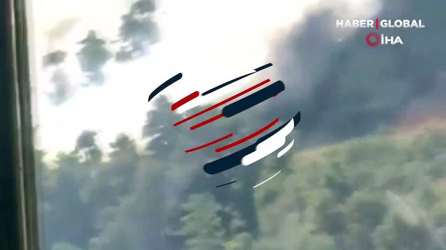 Manisa'nın Akhisar ilçesindeki orman yangını kontrol altında