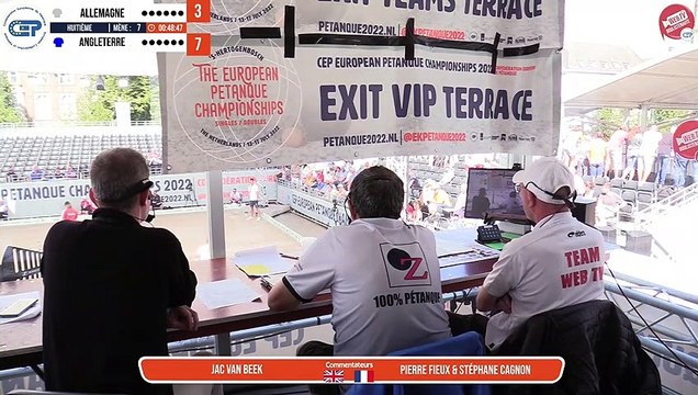 Les huitièmes Bois-le-Duc Pays-Bas : Championnats d'Europe doublette, tête-à-tête et mixte 2022