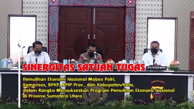 Polda Sumut Dan Satgas PEN Mabes Polri Rakor Bahas Pemulihan Ekonomi Nasional & Bantuan Dana Covid-19