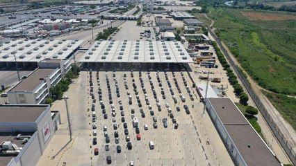 KAPIKULE'DE GURBETÇİ YOĞUNLUĞU