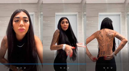 Dhiovanna Barbosa mostra novas tatuagens e diz: ‘Já deu a cota para mim’ -  parte 1