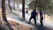 Son dakika haber | Otluk alanda çıkan yangın polislerin erken müdahalesiyle söndürüldü