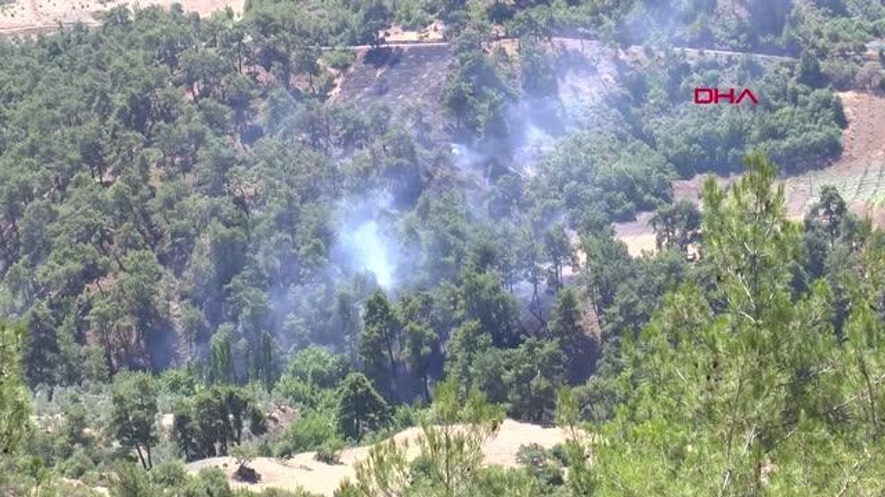 MANİSA ORMAN YANGININDA 10 DÖNÜM ORMAN ZARAR GÖRDÜ