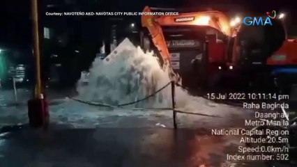 Ilang barangay, nawalan o kaya'y humina ang pressure ng tubig matapos masira ang tubo ng Maynilad | 24 Oras Weekend