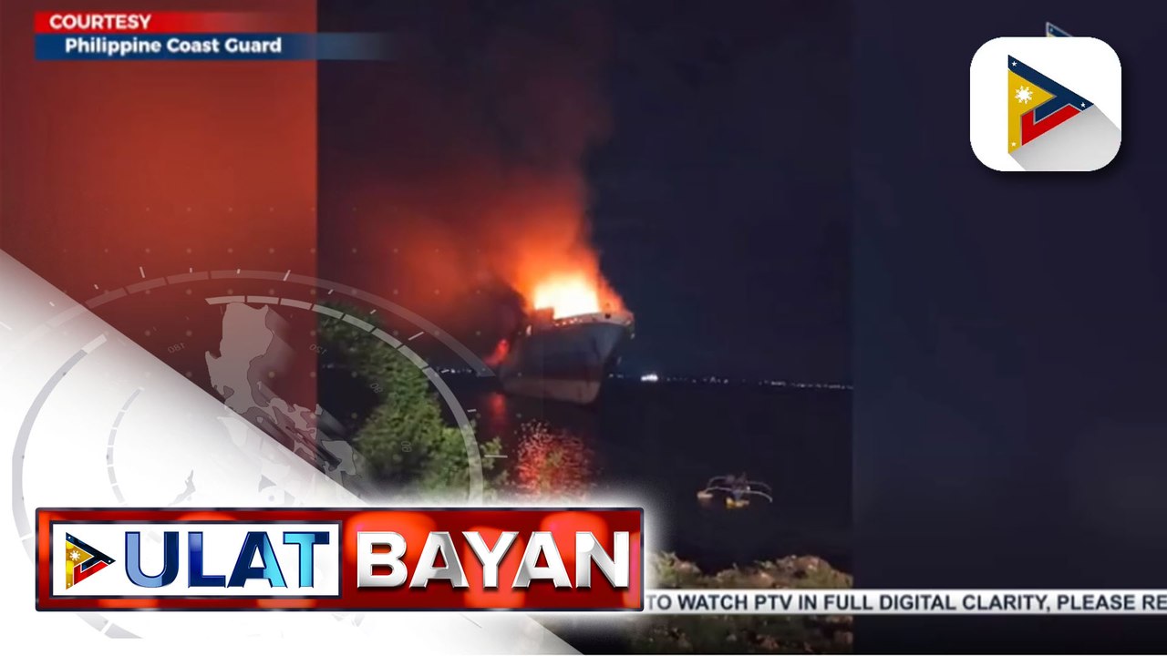 Barko sa Cebu, nagliyab