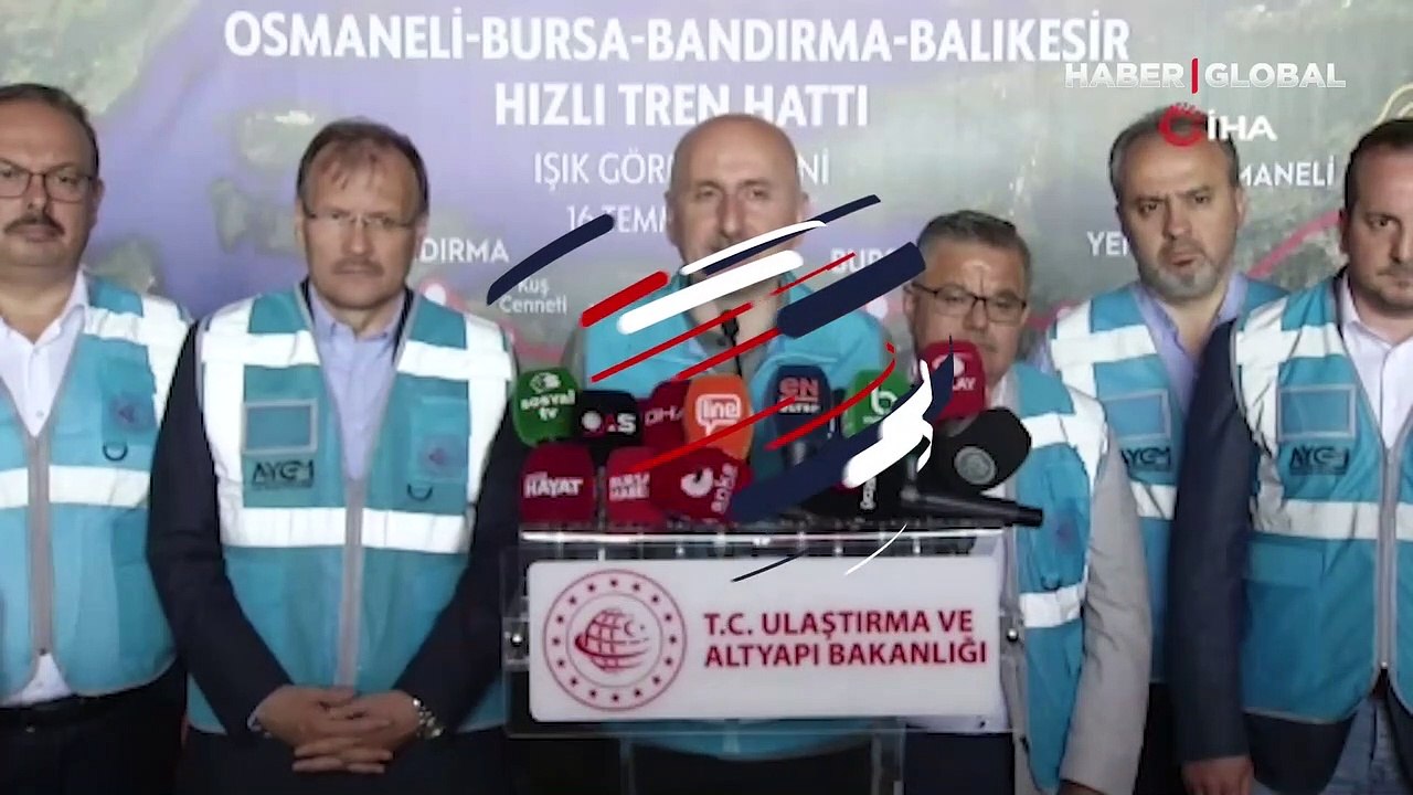 Bakanı Karaismailoğlu açıkladı: Ankara-Bursa ve Bursa-İstanbul arası 2 saat 15 dakika olacak