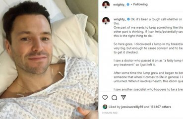 Mark Wright opens up about cancer scare