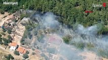 İzmir'in Bornova ilçesinde orman yangını
