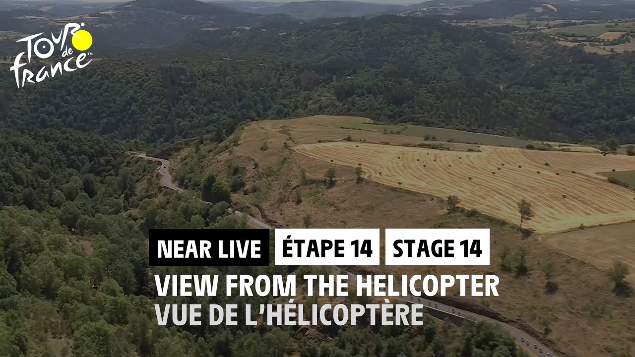 Vue de l'hélicoptère/ Race from the helicopter - Étape 14 / Stage 14 - #TDF2022