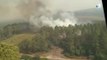 Incendies en Gironde  :  Canadairs et  Dash ont repris leurs rotations au-dessus des Feux De Forets du côté de  Landiras