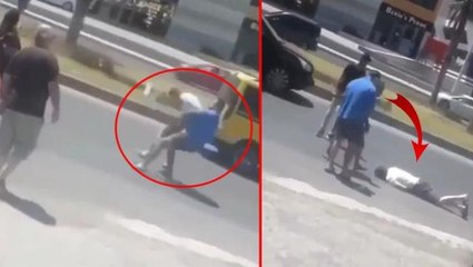 Trafikte yumrukladığı kişi güreşçi çıktı! Bir anda kündeye gelen adam yaşam savaşı veriyor