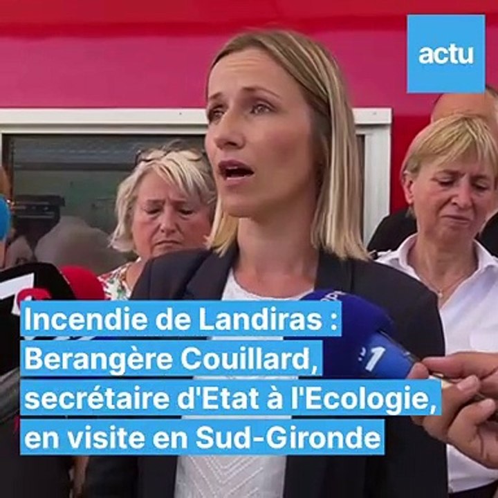 Incendies à Landiras et La Teste-de-Buch : Bérangère Couillard réagit aux feux en Gironde