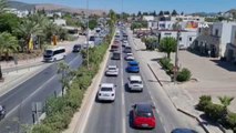 Bodrum'da araç kuyruğu 10 kilometreyi buldu
