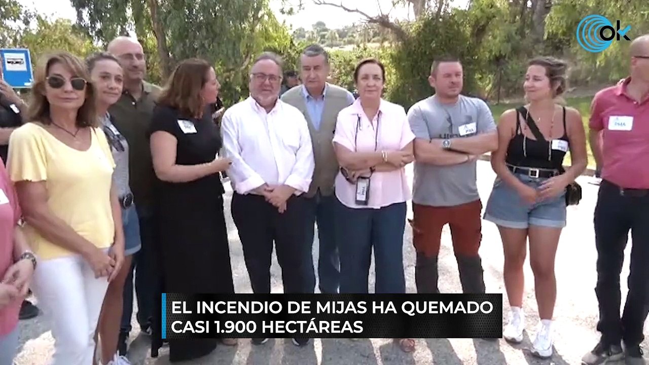 El incendio de Mijas ha quemado casi 1.900 hect...