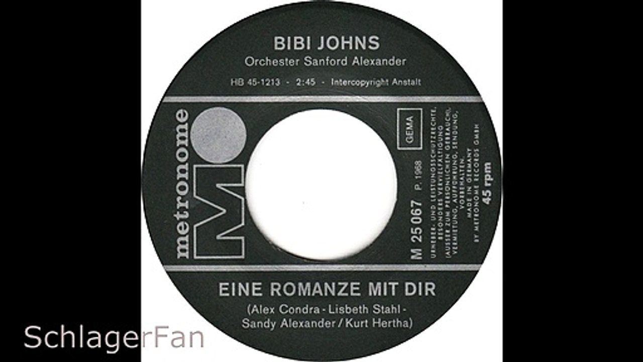 Bibi Johns - Eine Romanze Mit Dir - 1968