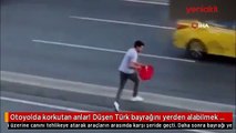 Canını hiçe sayıp Türk bayrağını yerden kaldırdı