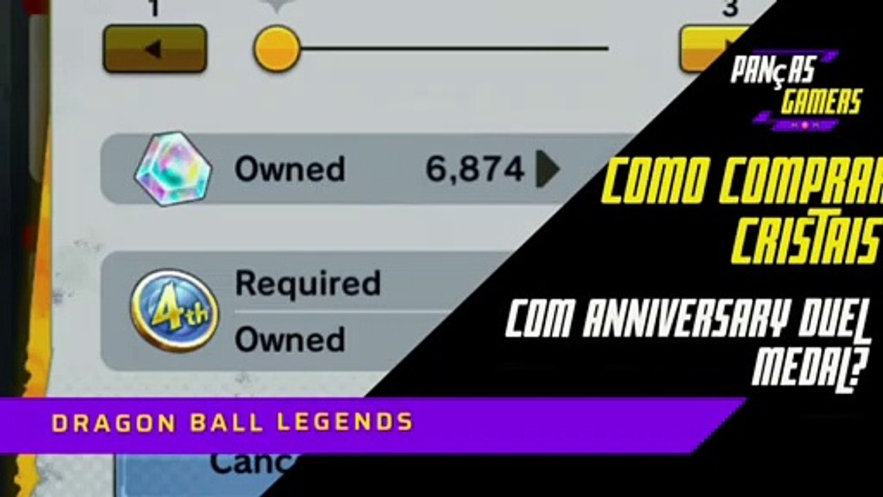 HOW TO BUY CRYSTALS WITH THE ANNIVERSARY DUEL MEDAL IN DRAGON BALL LEGENDS