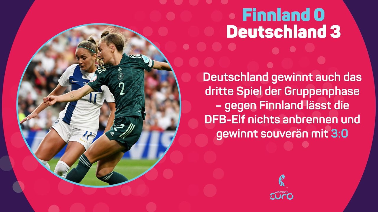 Fakten-Report: DFB-Frauen dominieren Finnland
