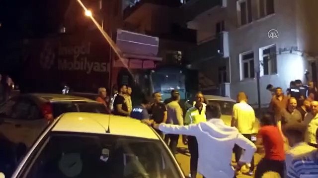 KIRIKKALE - Freni boşalan kamyon park halindeki 9 araca çarptı