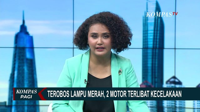 Tabrakan Saat Terobos Lampu Merah, 2 Motor Rusak Parah dan 1 Pengendara Alami Luka Berat!