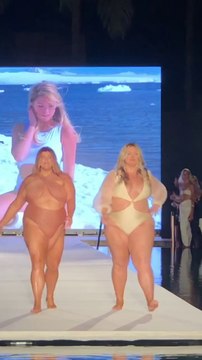 Hunter and Michaela McGrady at 2022 Sports Illustrated Swimsuit Runway