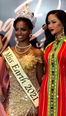 H'Hen NIê đọ dáng cùng 2 Miss Earth
