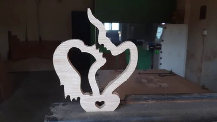 Love For Eachothers A very beautiful romantic scene is created through CNC machine