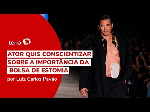 Luciano Szafir mostra sequelas da covid durante SPFW