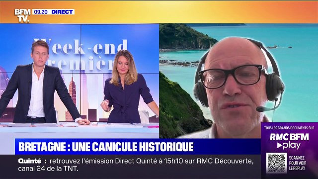 Hervé Guihard, maire de Saint-Brieuc, confie appréhender les températures records en Bretagne: 41°C c'est du jamais vu