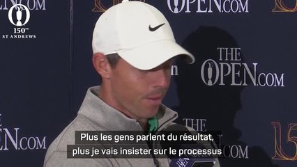 British Open - Le leader McIlroy confiant : "Juste besoin de faire le job un jour de plus"