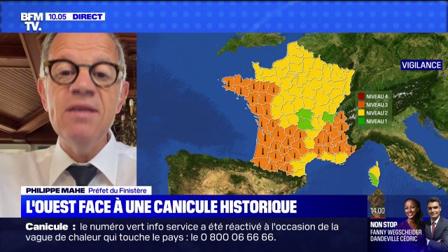 Canicule en Bretagne: le préfet du Finistère appelle à la précaution lors des baignades