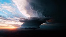 Un orage supercellulaire filmé depuis un avion... magnifique et terrifiant