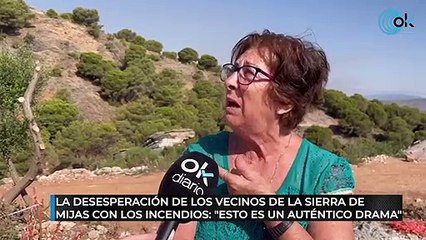 La desesperación de los vecinos de la Sierra de Mijas con los incendios: "Esto es un auténtico drama"