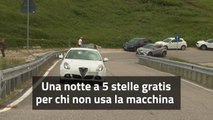 Una notte a 5 stelle gratis per chi non usa l'automobile