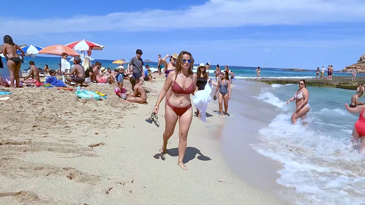 Ibiza Walking Tour  Playa De Cala Comte Ibiza, Spain  Travel Vlog Ibiz  |  Bad Buzz4k