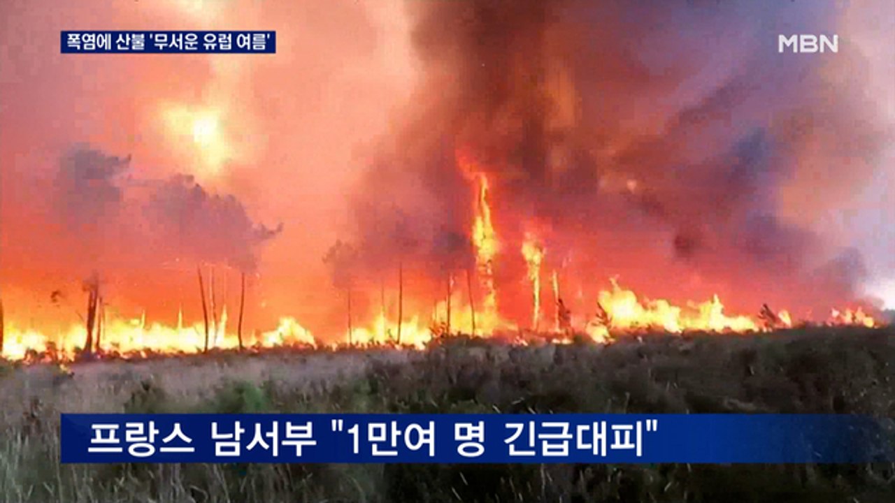 폭염에 산불 비상 '무서운 유럽 여름'