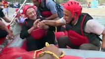 Cumhurbaşkanı yardımcısı Fuat Oktay ve Bakan Kirişçi rafting yaptı