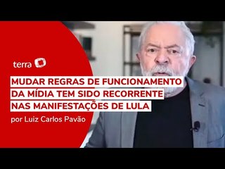 Lula volta a falar em regulamentar mídia e diz ser vítima de censura da Globo