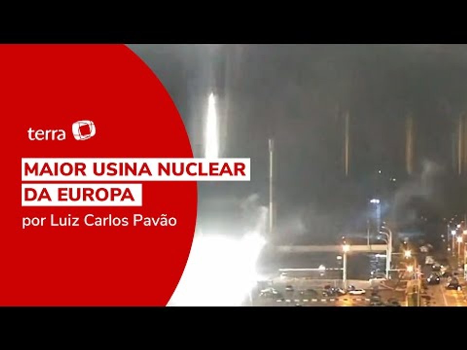 Zelensky fala em 'terror nuclear' de Putin após incêndio em usina do país