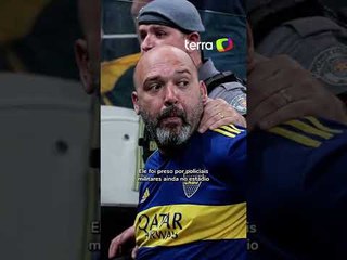 Torcedor argentino que imitou macaco em jogo do Corinthians paga fiança e é liberado #shorts
