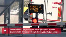 İstanbul-İzmir Otoyolu Bursa gişelerinde 'tatil dönüşü' yoğunluğu