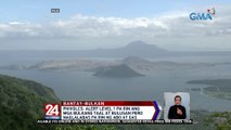 PHIVOLCS: Alert level 1 pa rin ang mga bulkang taal at bulusan pero naglalabas pa rin ng abo at gas | 24 Oras Weekend