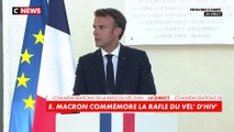 Emmanuel Macron : «Agissant au nom de la France, trahissant l’esprit et l’espoir de la République, l’État français de Pétain manqua de manière délibérée, à tous les devoirs de la patrie des lumière des droits de l’hommes»