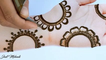 New trick mehndi design - simple mehndi design 2022 - Latest Mehendi design for front hands